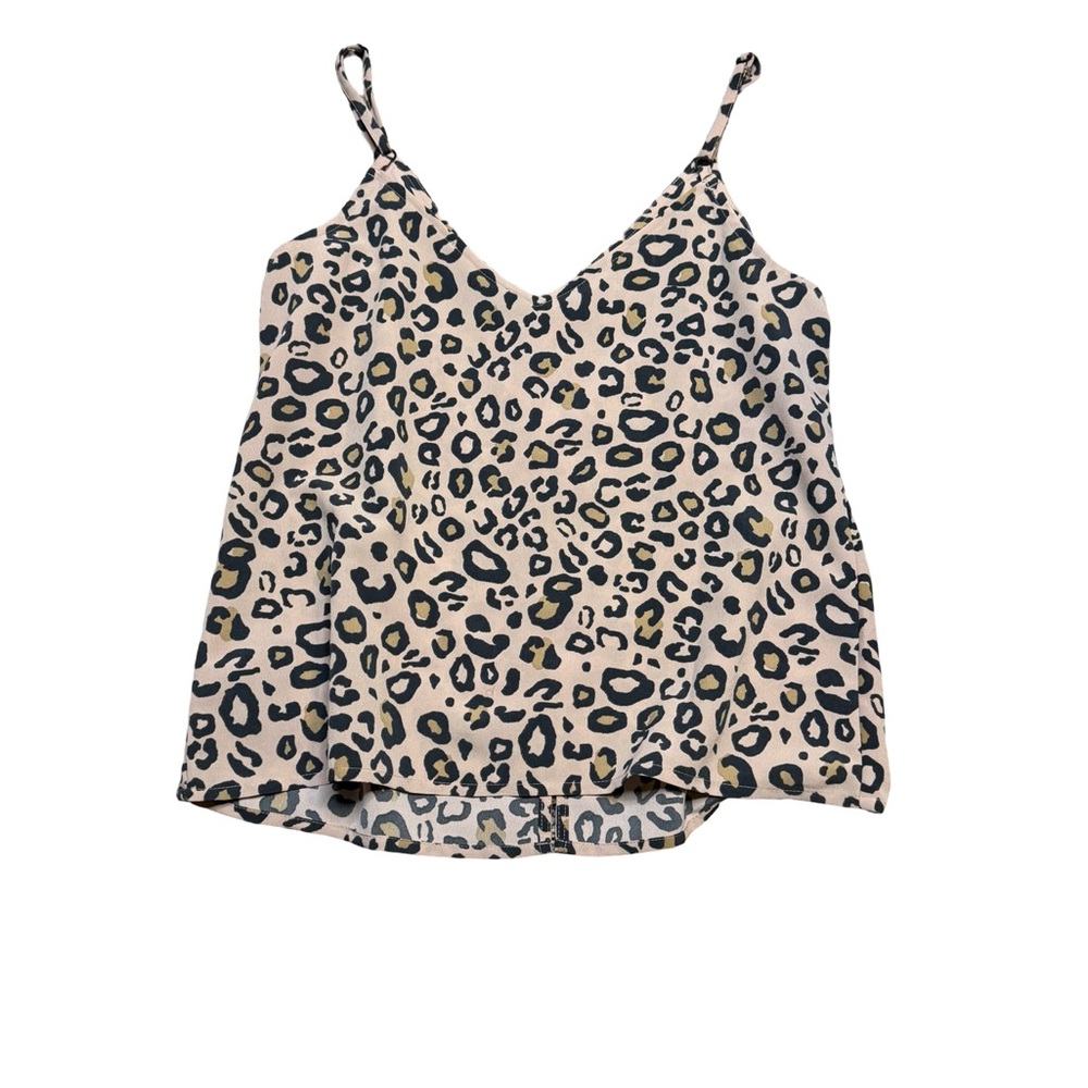 Sanctuary Leopard Print Button-Front Cami Tank To… - image 3